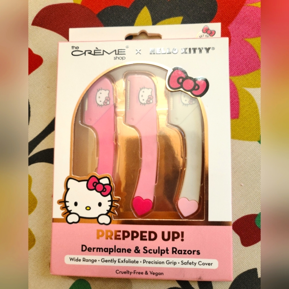 The Crème Shop x Hello Kitty Dermaplane & Sculpt Razors Set of 3